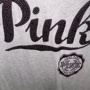 PINK Victoria's Secret Light Gray Tee